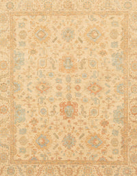 Machine Washable Abstract Orange Rug, wshabs3772