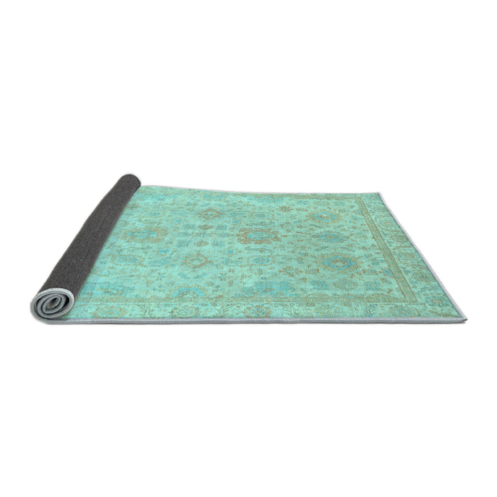 Sideview of Oriental Light Blue Traditional Rug, abs3772lblu