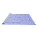 Sideview of Machine Washable Oriental Blue Traditional Rug, wshabs3772blu