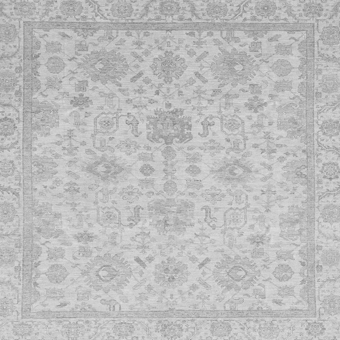 Square Machine Washable Oriental Gray Traditional Rug, wshabs3772gry