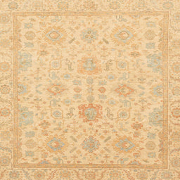 Square Machine Washable Abstract Orange Rug, wshabs3772