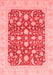 Oriental Red Traditional Area Rugs