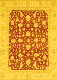 Oriental Yellow Traditional Rug, abs3773yw