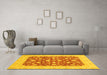 Machine Washable Oriental Yellow Traditional Rug in a Living Room, wshabs3773yw