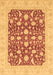 Machine Washable Oriental Brown Traditional Rug, wshabs3773brn