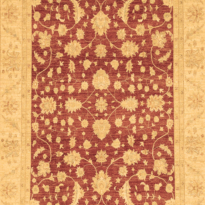 Machine Washable Oriental Brown Traditional Rug, wshabs3773brn