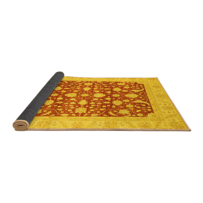 Sideview of Oriental Yellow Traditional Rug, abs3773yw