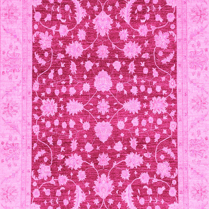 Machine Washable Oriental Pink Traditional Rug, wshabs3773pnk