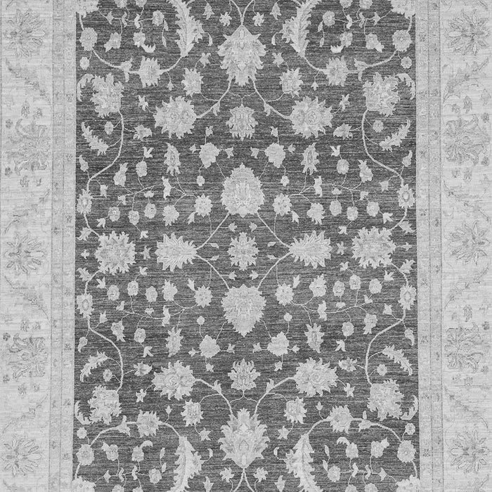 Machine Washable Oriental Gray Traditional Rug, wshabs3773gry