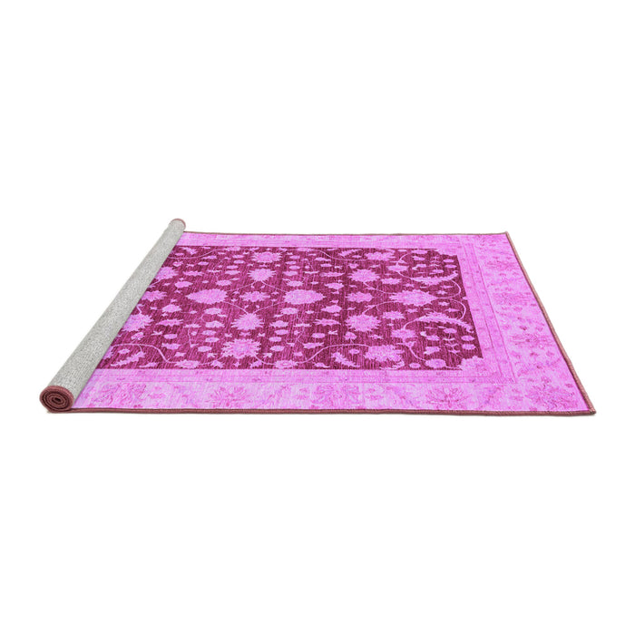 Sideview of Machine Washable Oriental Purple Traditional Area Rugs, wshabs3773pur