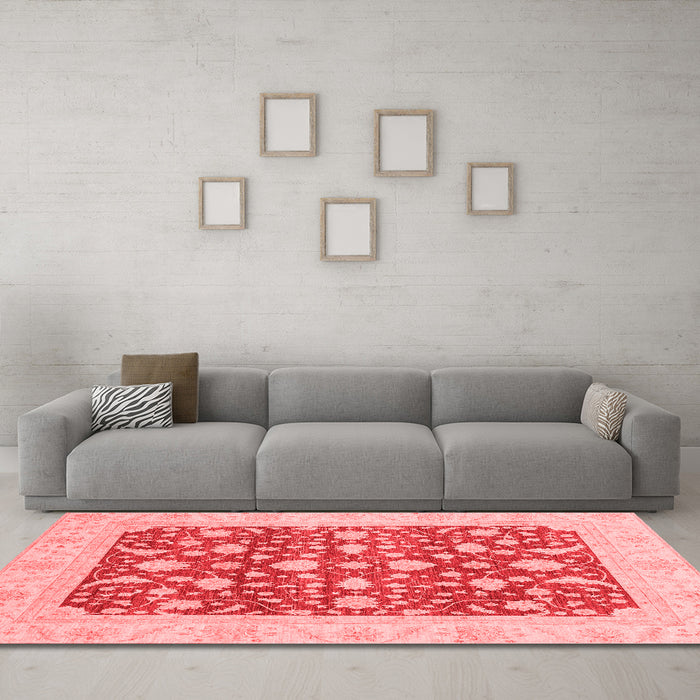 Traditional Red Washable Rugs