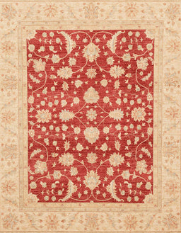 Machine Washable Abstract Orange Red Rug, wshabs3773
