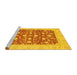 Sideview of Machine Washable Oriental Yellow Traditional Rug, wshabs3773yw