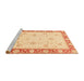 Sideview of Machine Washable Abstract Orange Rug, wshabs3774