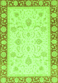 Abstract Green Modern Rug, abs3774grn