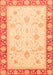 Machine Washable Abstract Orange Modern Area Rugs, wshabs3774org