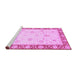 Sideview of Machine Washable Abstract Purple Modern Area Rugs, wshabs3774pur