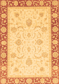 Abstract Brown Modern Rug, abs3774brn