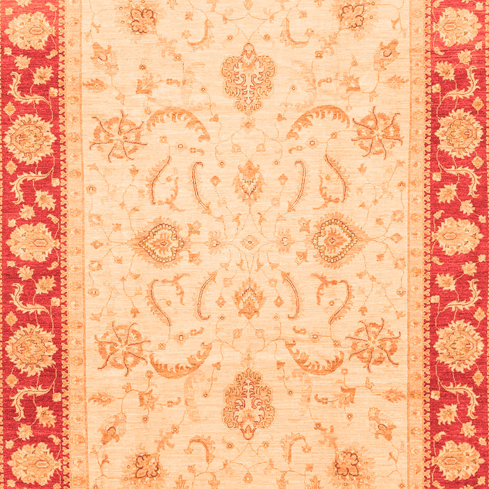 Abstract Orange Modern Rug, abs3774org