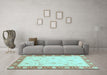 Machine Washable Abstract Light Blue Modern Rug in a Living Room, wshabs3774lblu