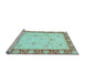 Sideview of Machine Washable Abstract Light Blue Modern Rug, wshabs3774lblu