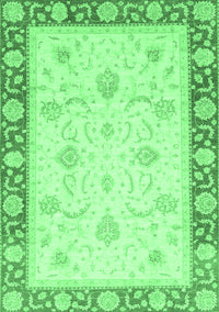 Abstract Emerald Green Modern Rug, abs3774emgrn