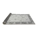 Sideview of Abstract Gray Modern Rug, abs3774gry