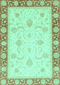 Abstract Turquoise Modern Rug, abs3774turq