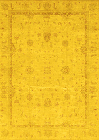 Oriental Yellow Traditional Rug, abs3775yw