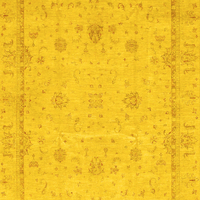 Oriental Yellow Traditional Rug, abs3775yw