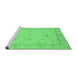 Sideview of Machine Washable Oriental Emerald Green Traditional Area Rugs, wshabs3775emgrn