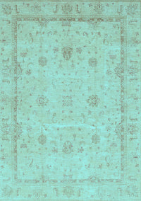 Oriental Light Blue Traditional Rug, abs3775lblu