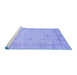 Sideview of Machine Washable Oriental Blue Traditional Rug, wshabs3775blu