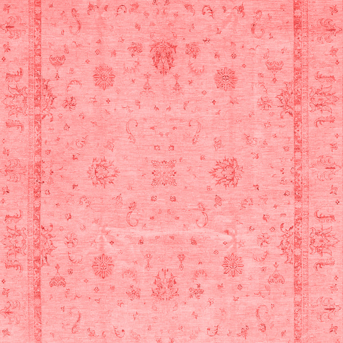 Machine Washable Oriental Red Traditional Rug, wshabs3775red
