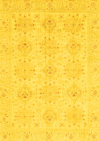 Oriental Yellow Traditional Rug, abs3776yw