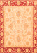 Machine Washable Oriental Orange Traditional Area Rugs, wshabs3777org