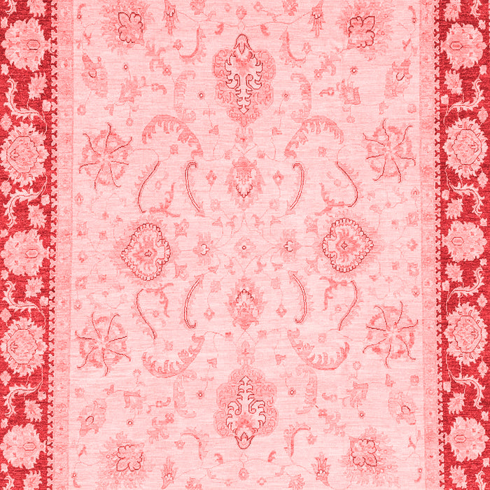 Machine Washable Oriental Red Traditional Rug, wshabs3777red