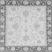 Square Oriental Gray Traditional Rug, abs3777gry