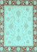 Machine Washable Oriental Light Blue Traditional Rug, wshabs3777lblu