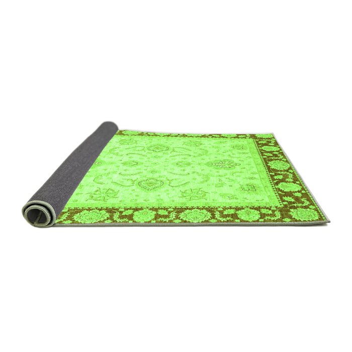 Sideview of Oriental Green Traditional Rug, abs3777grn