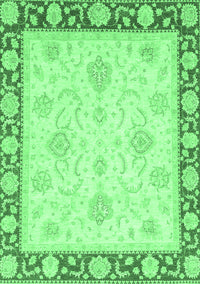 Oriental Emerald Green Traditional Rug, abs3777emgrn