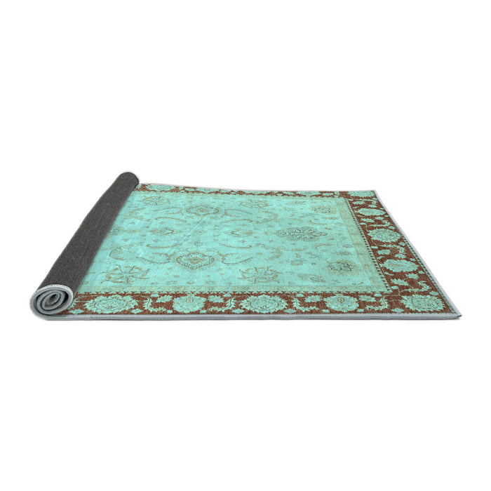 Sideview of Oriental Light Blue Traditional Rug, abs3777lblu