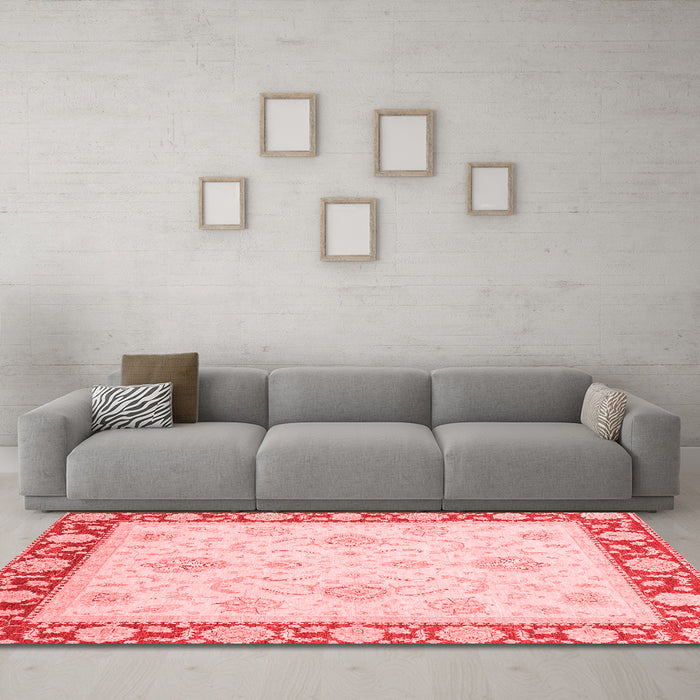 Traditional Red Washable Rugs