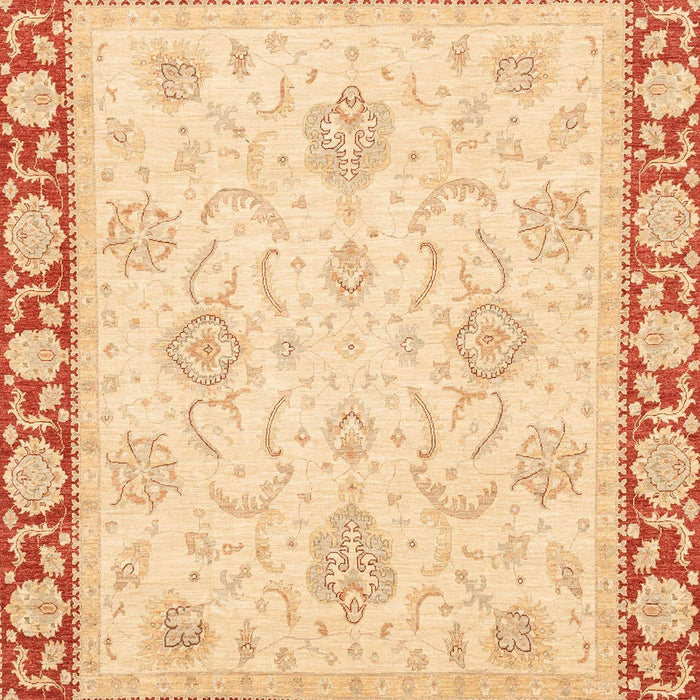 Machine Washable Abstract Mustard Yellow Rug, wshabs3777