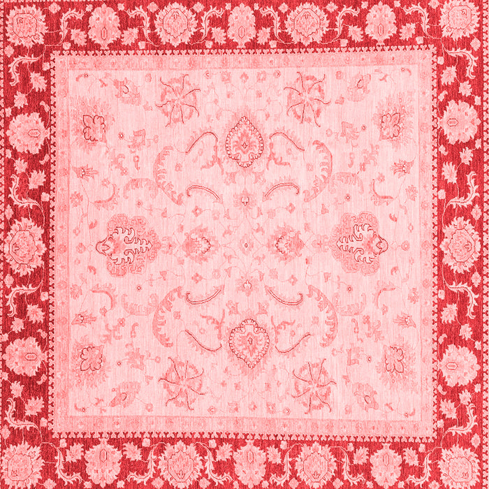 Machine Washable Oriental Red Traditional Rug, wshabs3777red