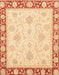 Abstract Mustard Yellow Oriental Rug, abs3777