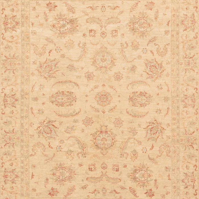 Machine Washable Abstract Yellow Rug, wshabs3778