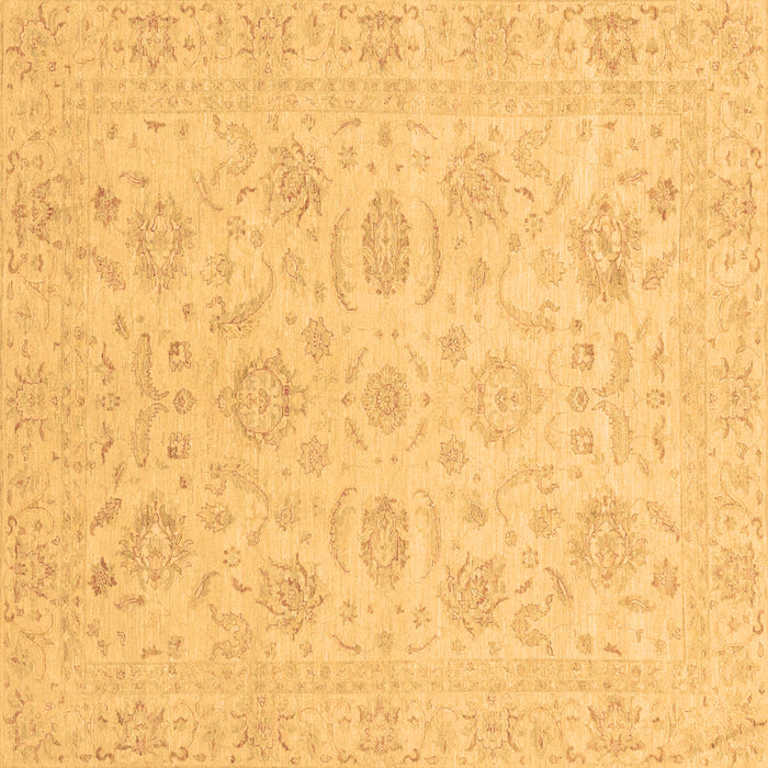 Square Oriental Brown Traditional Rug, abs3778brn