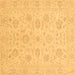 Square Oriental Brown Traditional Rug, abs3778brn