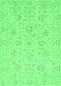 Oriental Emerald Green Traditional Rug, abs3778emgrn